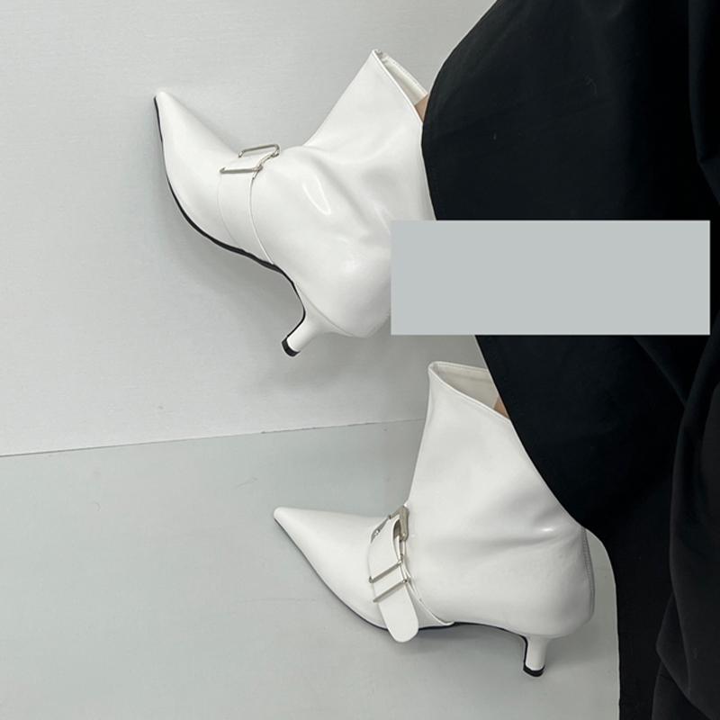 Fashion Ankle Boots for Women Pointed Toe Low Heels Designer Shoes Fashion Dress Pumps Winter 2025 Luxuey Elegant Mujer Chelsea Botas