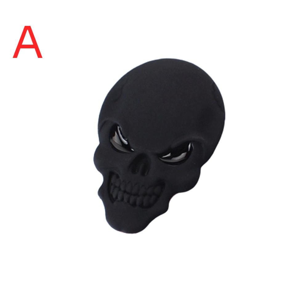 1Pcs Fashion 3D Skull Zinc Alloy Metal Car Sticker for Car  Logo Skull Emblem Badge Car Styling Stickers