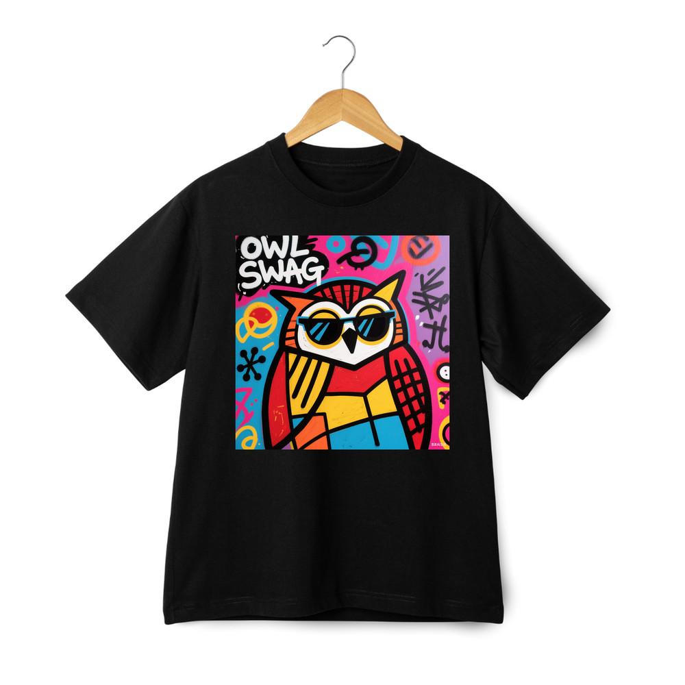 

Owl Swag Graffiti Series T-shirt - Trendy Unisex Tee Streetwear L