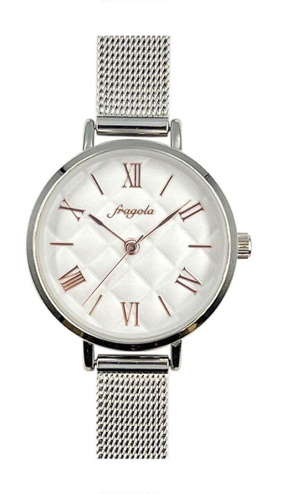 

[Follow] Watch Fragola Quilted Dial Watch N04723A-1 SV Women s Silver