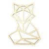 Déco Renard origami en bois 20 cm