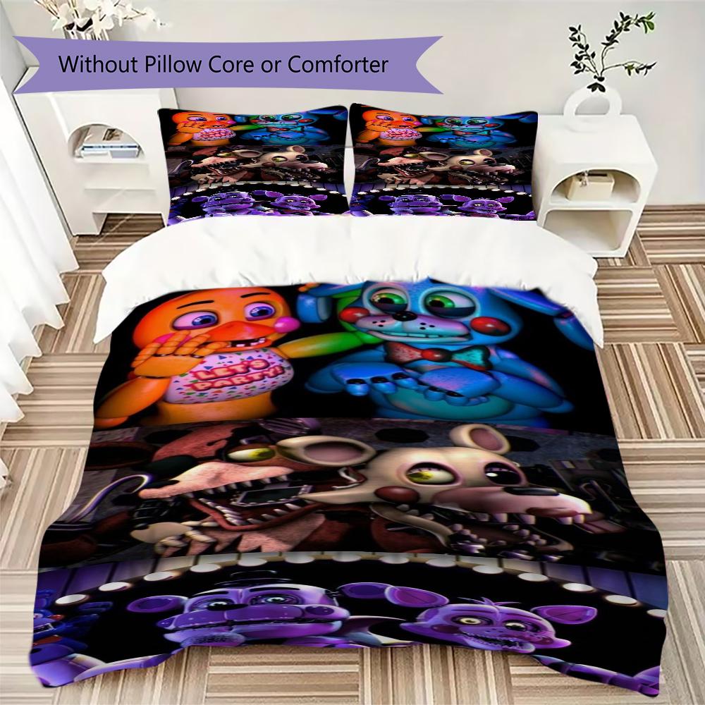 Night Nightmare Animatronics Bedding Without Core 1 Duvet Cover 2 Pillowcase Without Core Christmas Birthday Gift Soft And Comfortable