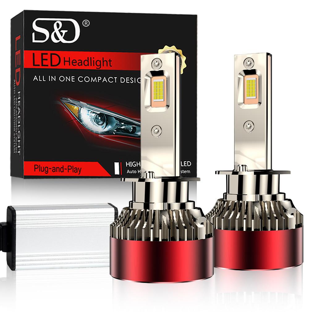 2 Stück H7 H4 LED-Scheinwerferlampen 6500K H1 H8 H11 LED 9005 HB3 9006 HB4 Auto Lampe 120W 60000LM 9012 Hir2 Hohe Leistung Canbus 30SMD CSP Chips Scheinwerfer