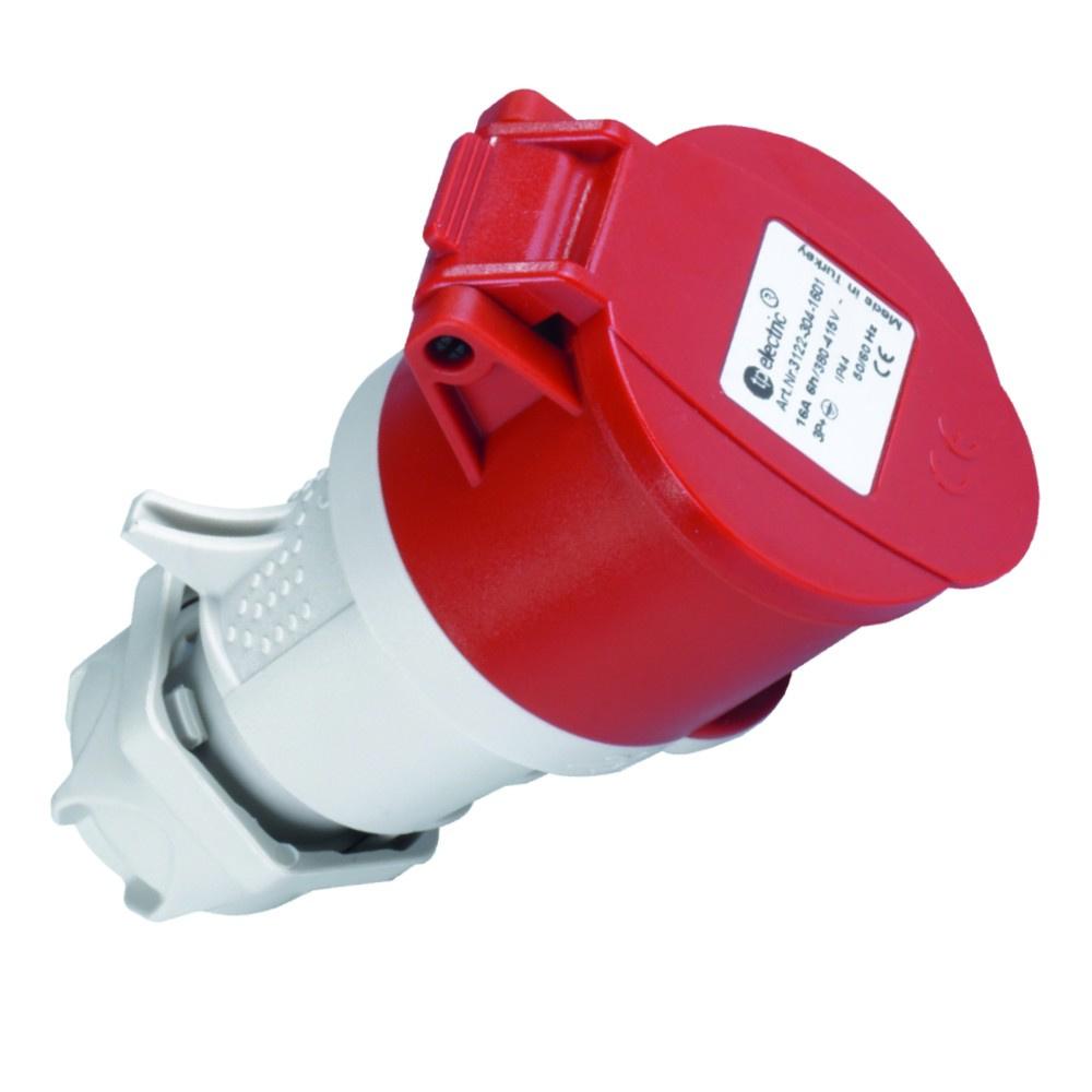 Portable Power Socket Cee 4P 32A 400V Ip44 Industrial