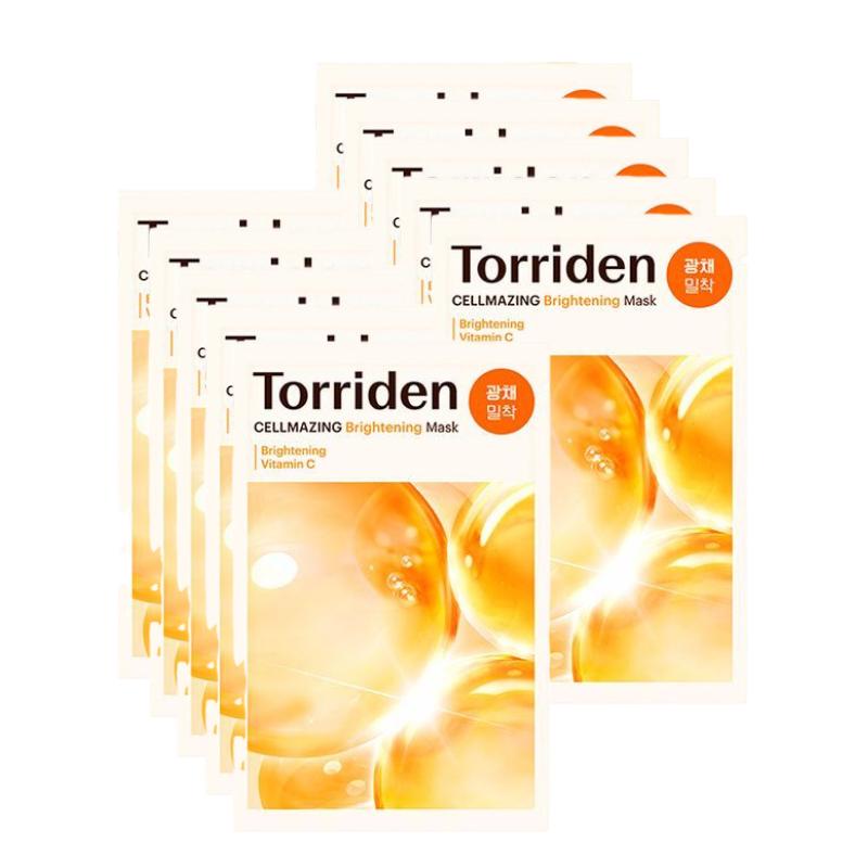 Torriden CELLMAZING Vita C Brightening Sheet Mask Radiance & Tone-Up Care 10 Sheets