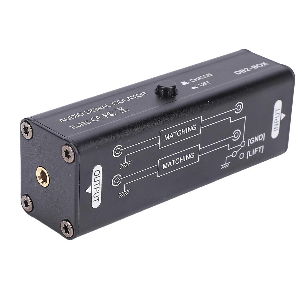 Audio Signal Isolator Passiver Brummunterdrücker Präzise Isolation 3,5mm Schnittstelle Audio Rauschfilter für Konzertstudio
