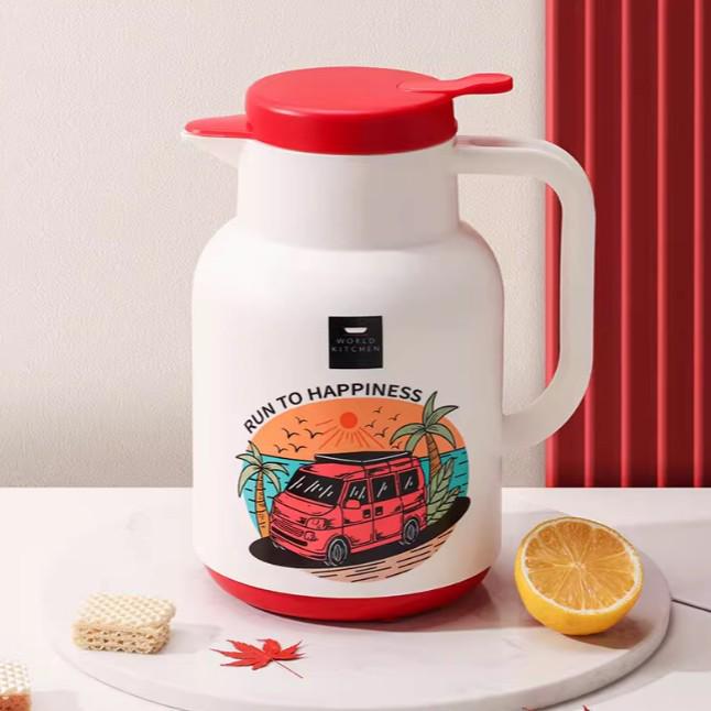 Red Inner Glass Coffee Thermos - World Kitchen Series