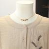 Yuzhaolin Summer Embroidered Loose Polyester Two-Piece Set for Women
