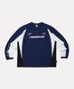 Reebok Sports Jersey Mesh Long Sleeve Tee - Navy