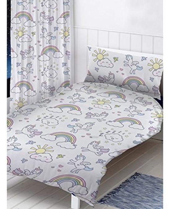 Unicorn Duvet Cover Pillowcase 6717 + Set, Single, [Item]