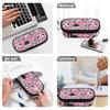 School Pencil Case Neat Design 300D Polyester Smooth Zipper with Main Compartment Mesh Pocket and Pen Slots for Boys Girls