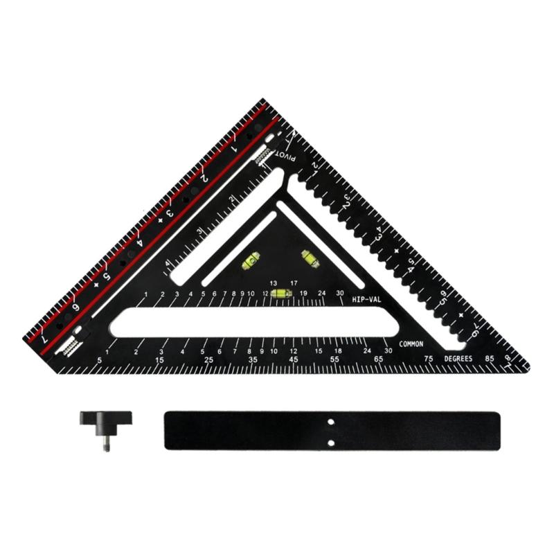 Easy To Carry Architectural Drafting Triangles Ruler With Positioning Bar For Accurate Drafting & Layout Measuring Tool 1