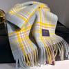 New  Winter Luxury Cashmere Women Plaid Scarf Warm Shawl And Wrap Bandana Pashmina Long Tassel Female Foulard Thick Blanket