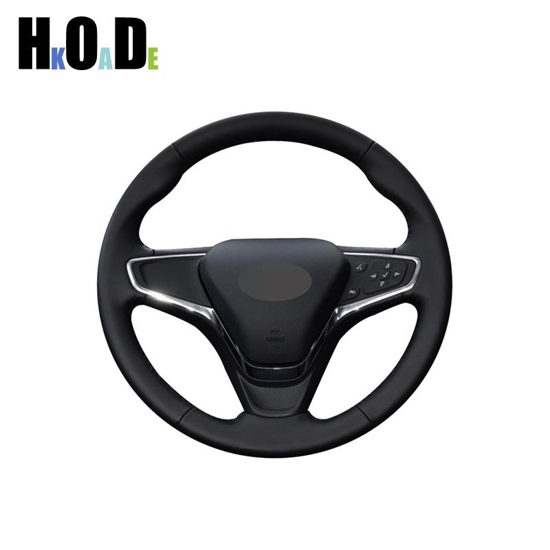 Car Steering Wheel Cover For Chevrolet Malibu Equinox 2018- Opel Ampera-e 2016- Hand stitch Microfiber leather