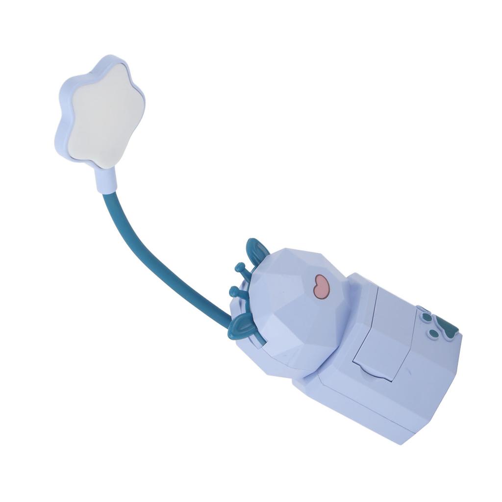 Kids Reading Light Cute Design USB Charging Warm Light 360 Degrees Gooseneck Adjustment Safe