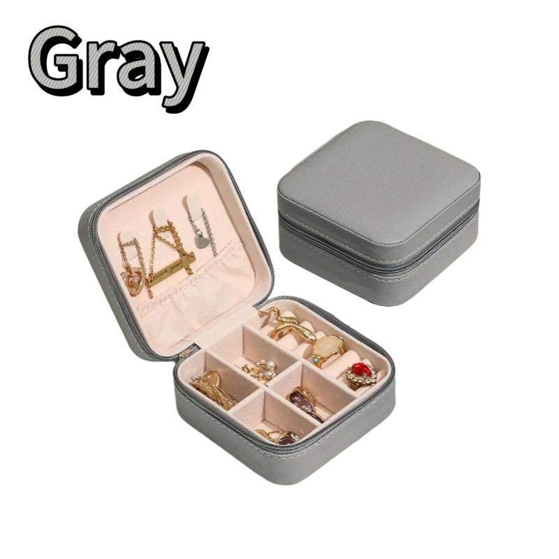 1/2/4pcs Mini Jewelry Storage Box Portable Home Travel Earrings Necklace Storage Case for Women Ring Organizer Display Case