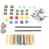 Electronics Components Kit Resistors LEDs Switch Potentiometer Compatible with for Raspberry Pi