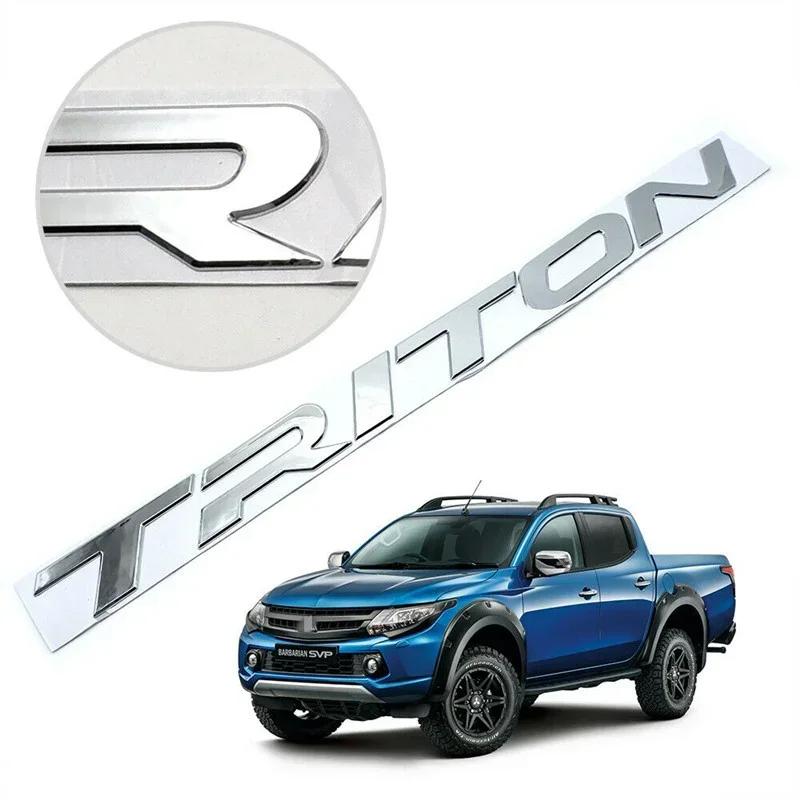For L200 Triton 4x2 4x4 2015-2019 Red Front Grill Logo Emblem Sticker