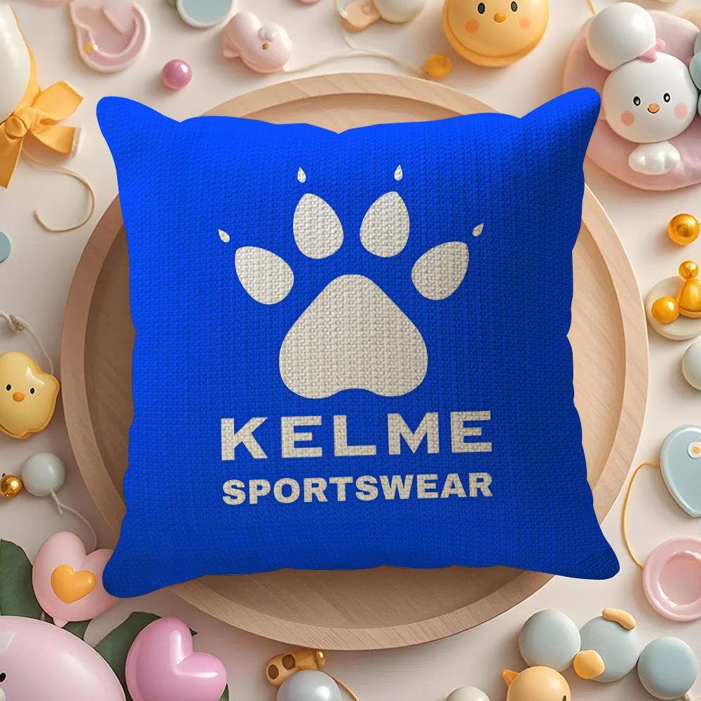 Luxury Fashion K-Kelme Cushion Cover Linen Organic Fabric Double-Sided Printing Breathable Pillow Case Sofa Home Decor Gift