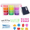 Slime Crystal Toys 24 Colors Light Clay Soft Model DIY Kid Gift Snow Polymer Plasticine Kit