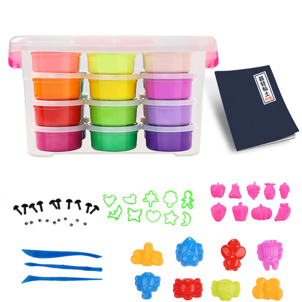 Slime Crystal Toys 24 Colors Light Clay Soft Model DIY Kid Gift Snow Polymer Plasticine Kit