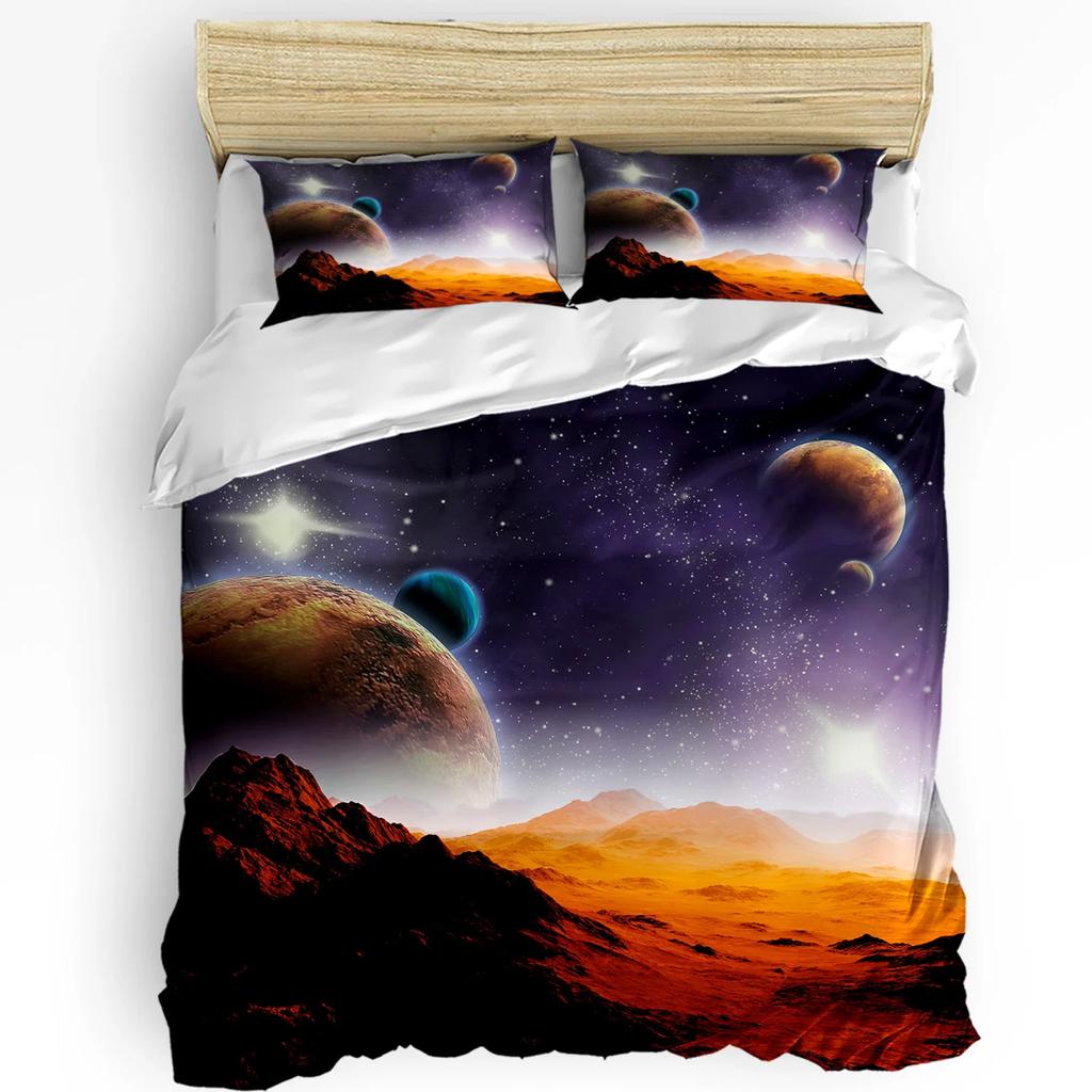 Mountain Snow Wolf Tree Duvet Cover Bed Bedding Set For Double Home Textile Quilt Cover Pillowcases Bedroom Bedding Set No Sheet