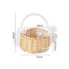 Willow Rattan Yellow Flower Arrangement Basket Small Sturdy Woven Basket Handmade Wicker Basket