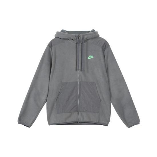 Nike Logo Print Drawstring Hoodie Long Sleeve DD4883-068 EU XL серый