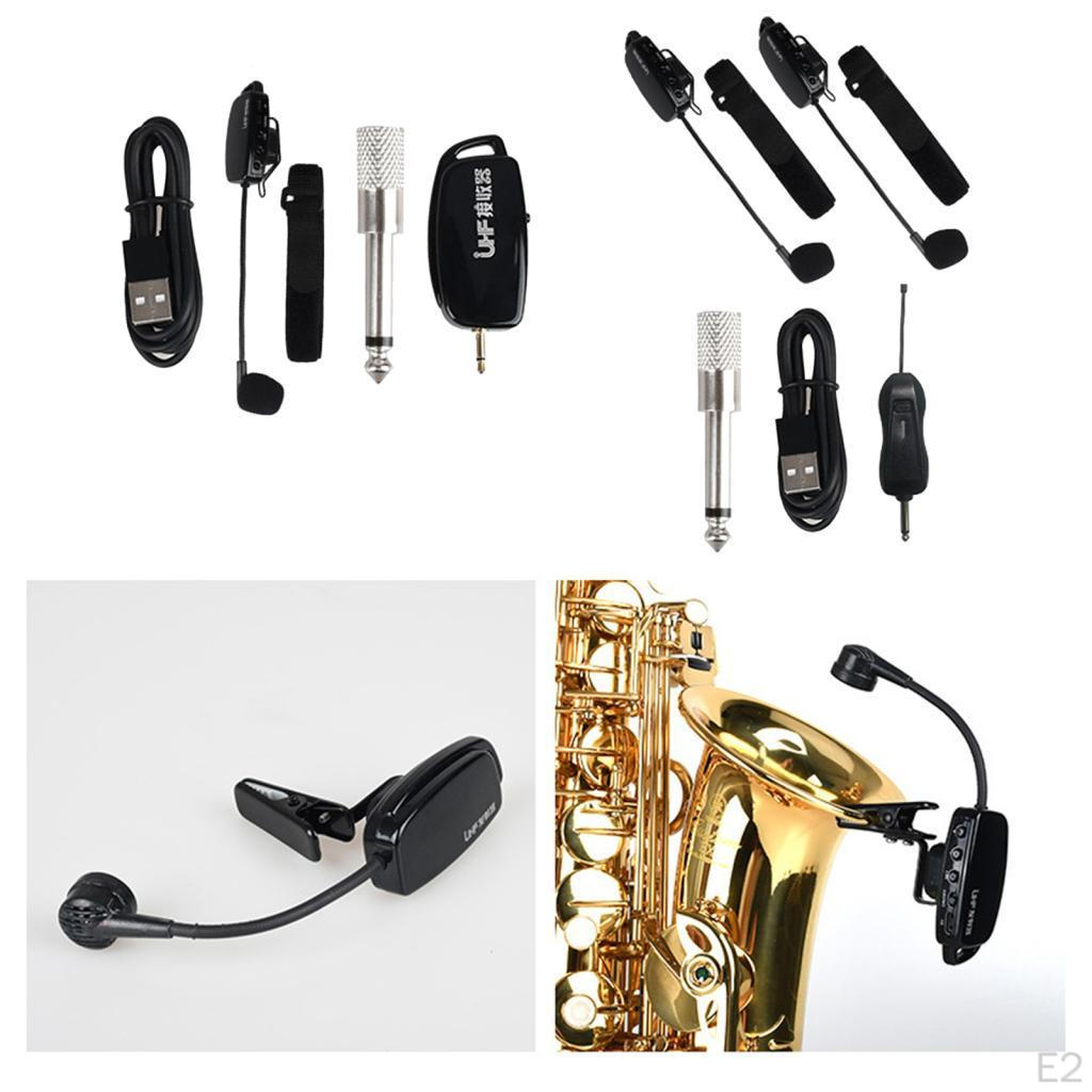 Megaphone Saxophone Microphone, Flexible Microphone with Clip Easy To Install, Erhu for