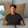 Custom Crash Landing On You Hyun Bin KPOP Pillowcase 45X45cm Wedding Decorative Eco-Friendly Cotton Linen Fabric Pillow Case
