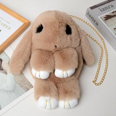 Women's Cute Plush Rabbit Crossbody and Backpack – Versatile and Stylish for Students and Kids