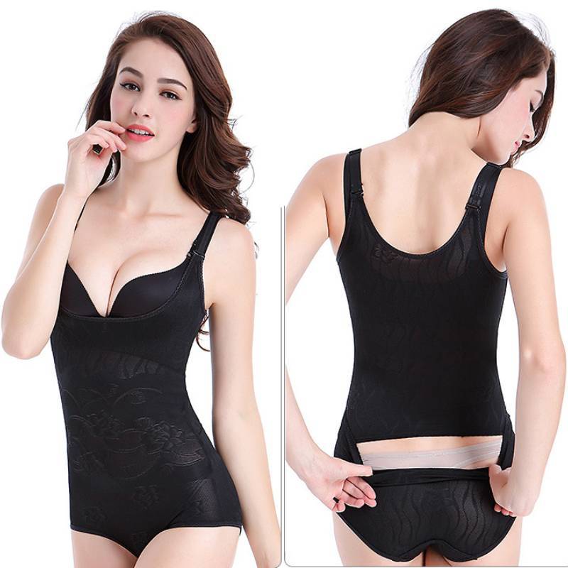 Body Shaper Bodysuit With Breathable Nylon Fabric For Slimming And Toning