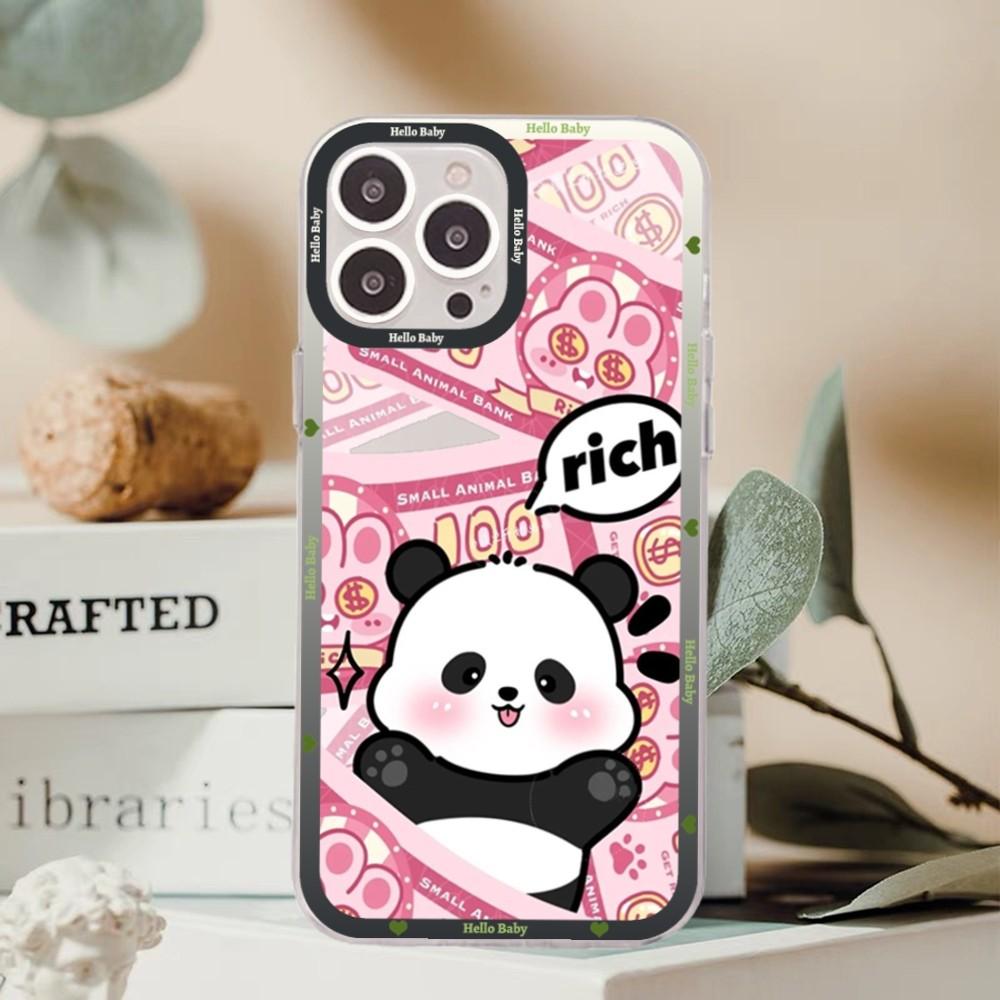 Cute Kawaii Panda Mousepad For Redmi 7 8 9 A For Redmi Note 5 7 8 9 10 11 Pro Max 4G 5G Funfas