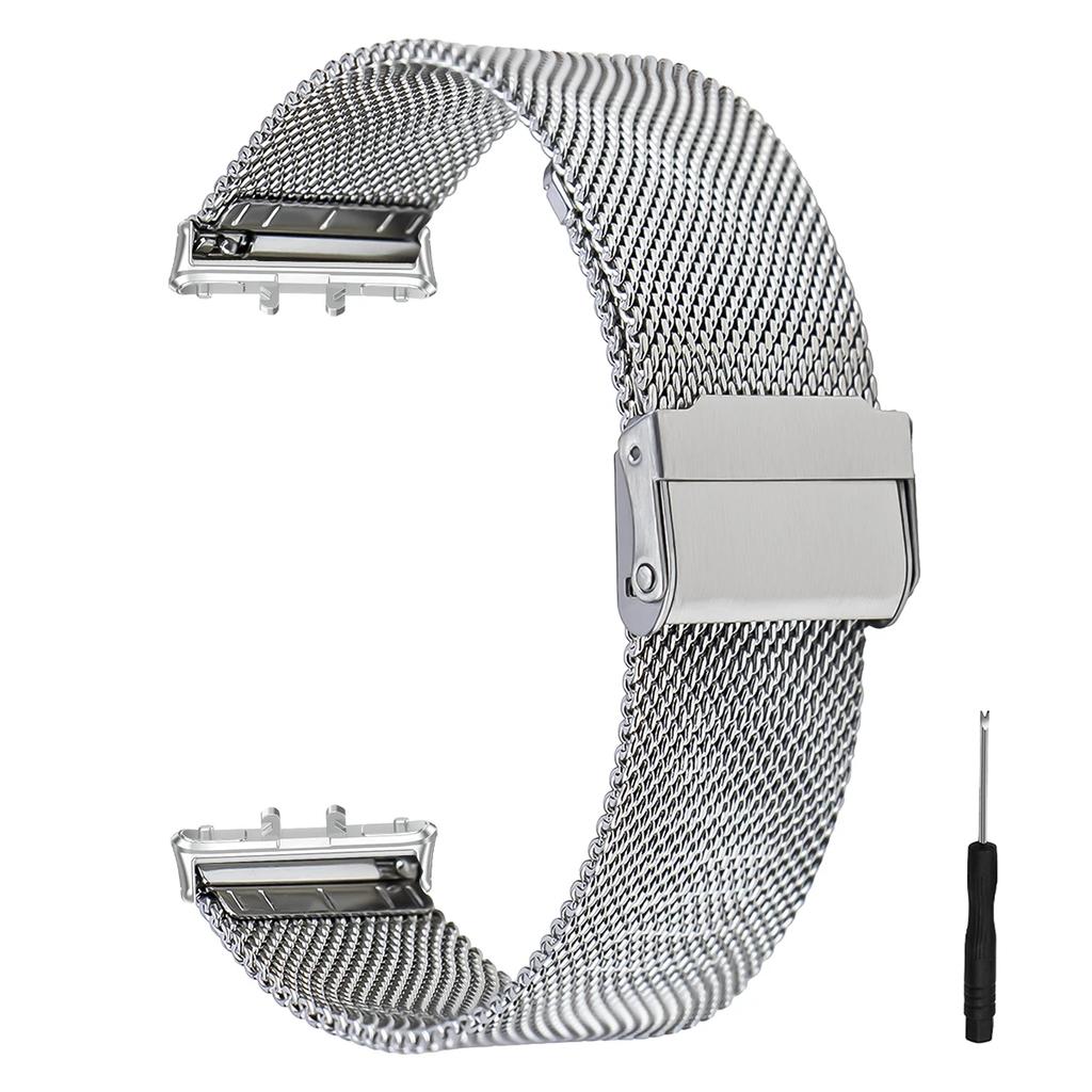 Stainless Steel Metal Loop Strap for Samsung Galaxy Fit 3 Smartwatch Bracelet Correa for Samsung Galaxy Fit 3 Watchband Strap