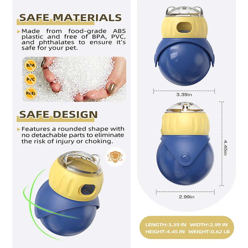 Owl Tumbler Food Dispensing Toy for Cats - Interactive Puzzle Feeder, IQ Training Pet Toy, Pet Supplies