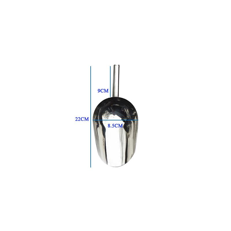 

Лопата для льда из нержавеющей стали, вечеринка, бар, шведский стол, кухня, сахар, мука, галантерейные товары, лопата 9 inch