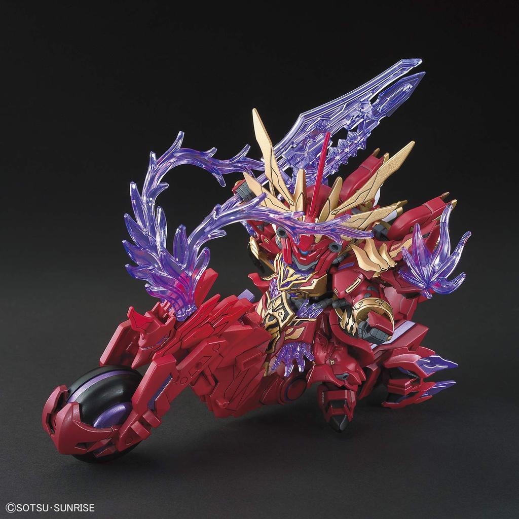 BANDAI SPIRITS SD Gundam Sangoku Soketsuden Lufu Sinanju Red Rabbit Horse Plastic Model BAS5057610 & Color-coded