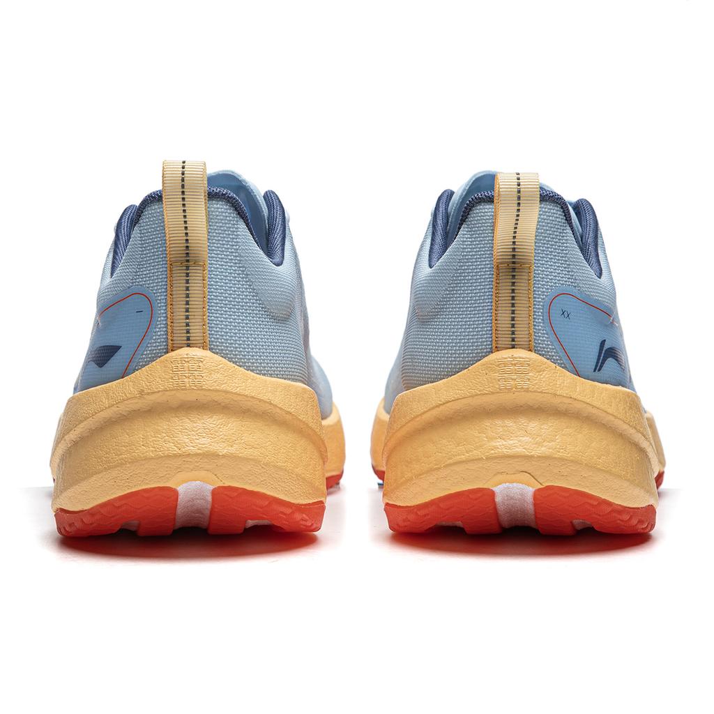 New LiNing Super Light 21 Cushioning Slip Resistant Abrasion Resistant Breathable Low Top Running Shoes Men's Glacier Blue ARBU001-31