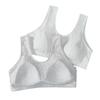 Women's Cotton Vest-Style Bra for Middle-Aged & Elderly: Lightweight Summer T-Shirt Underwear