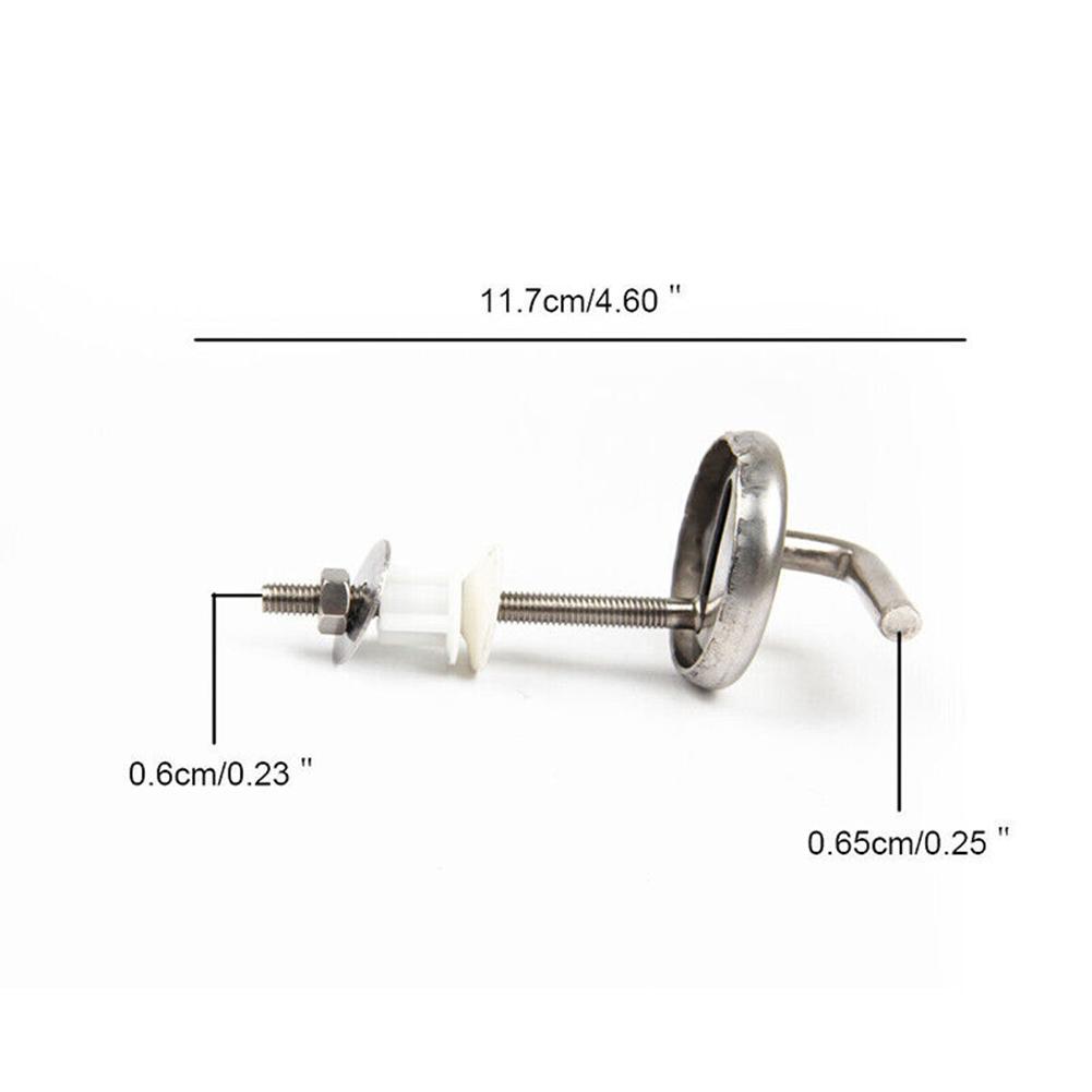 2Pcs Toilet Seat Hinge Adjustable Knob Toilet for Seat Hinger washer Stainless steel hinge for toilet lid toilet seat part