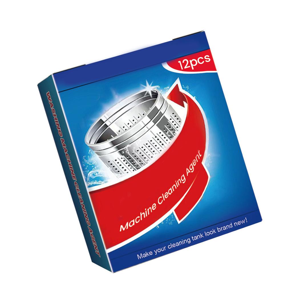 12PCS Effective Washing Machine Cleaner Formula Eliminates Limescale and Residues Odor Free