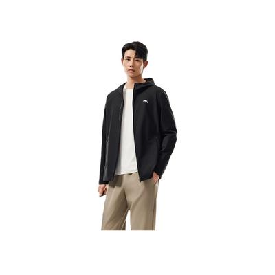 Einfarbig Reißverschluss Kapuze Vielseitig Windjacke Herren Jacken 952537607-6