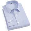 Plus Size 8XL 7XL Men Striped Dress Shirts Formal Fashion Social Office Long Sleeved Business Work Smart Casual Shirt Wholesale
