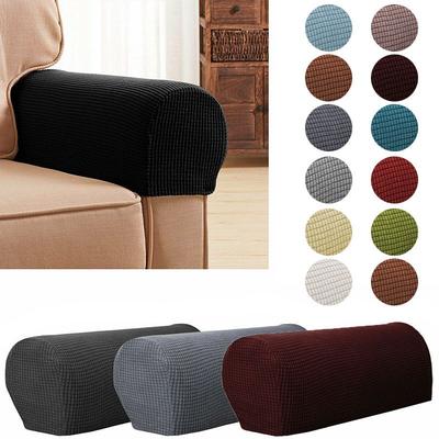 Covers Armrest 2pcs Stretch Set Chair Sofa Arm Protectors Couch Cover Removable