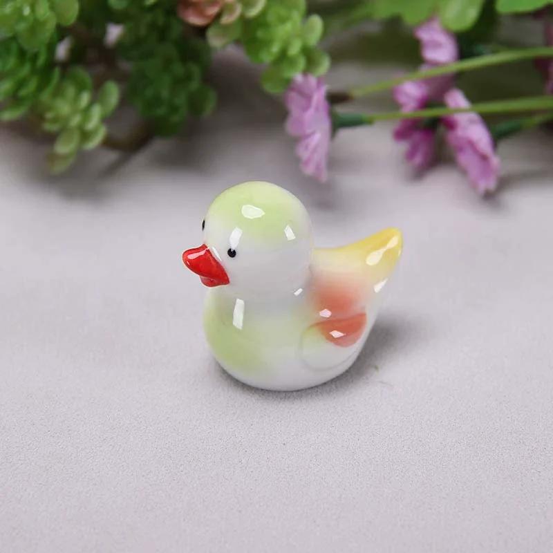1-4pcs Funny Duck Ceramic Crafts Chopstick Shelf Cute Healing Series Office Decompression Ceramic Duck Ornament For Home