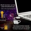 USB to 3.5mm Jacks Sound Adapter External Stereo Sound Card for /PC/Laptop, Microphones-Supported USB to Headphone Adapter