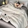 Class A Ice Silk Cooling Summer Quilt 4-Piece Set: Lightweight Embroidered Air Conditioning Quilt