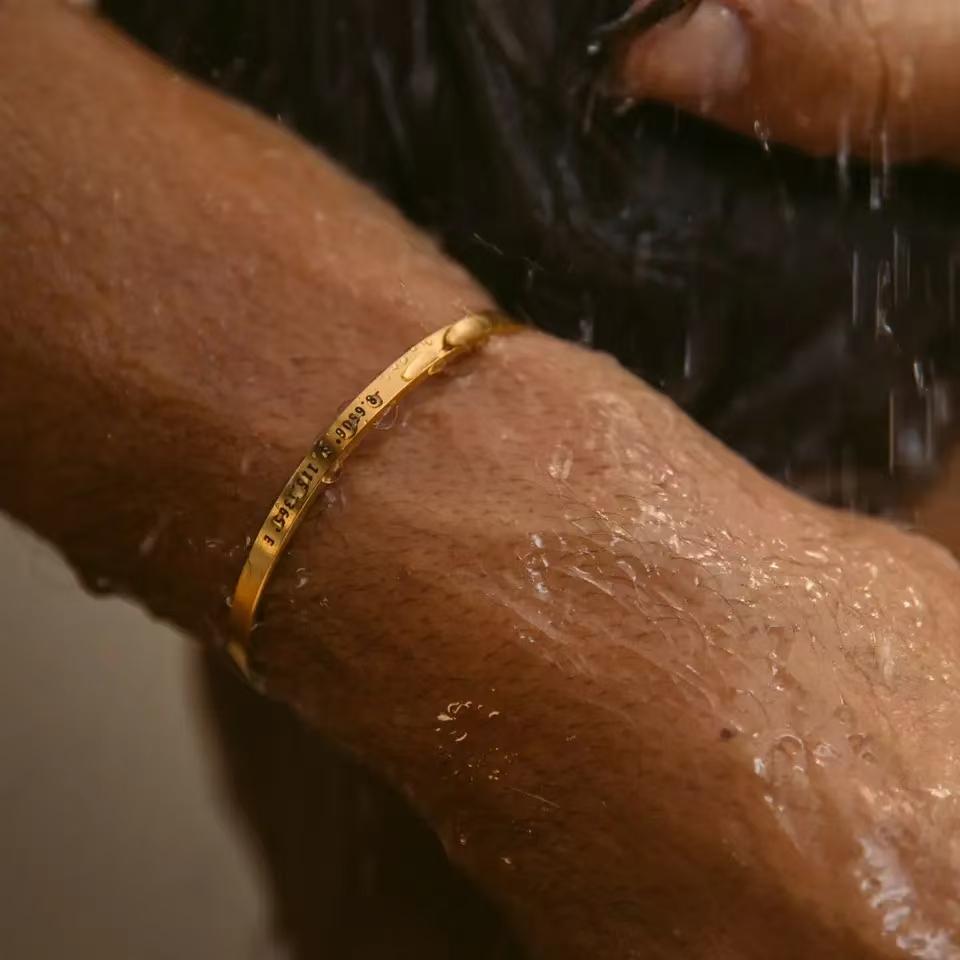 Personalized Bracelet for Women Female Width 4/6mm Custom Engraved Name Bracelets Bangle Stainless Steel