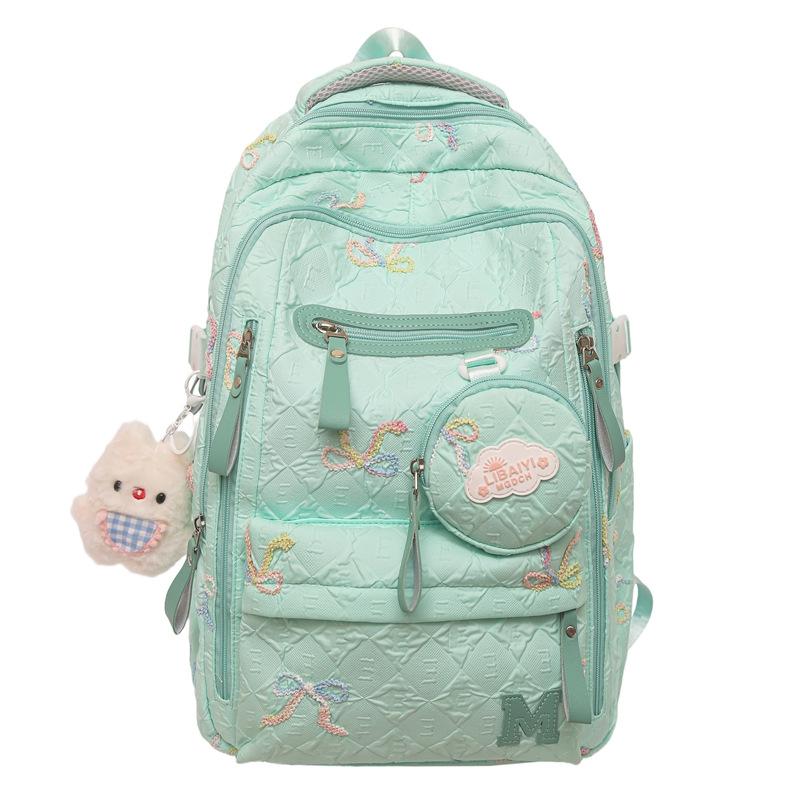 Schoolbag1011 Fashionable New Schoolbag Female Student Korean Version Junior High School Backpack Cute Large Capacity High Value Backpack