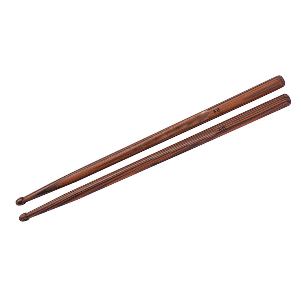 One Pair of 5B Wooden Drumsticks Drum Sticks Maple Wood Drum Set Accessories